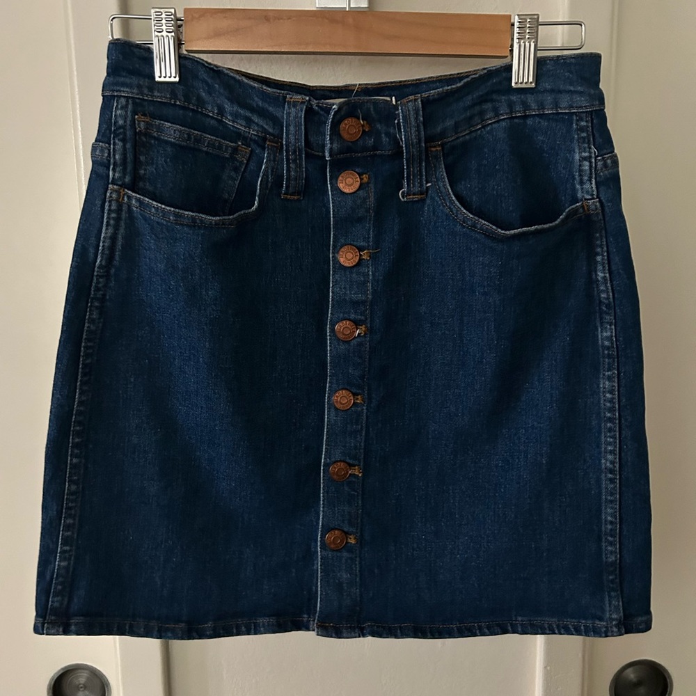 Madewell Blue Denim Skirt